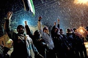 Photos from initially peaceful protests