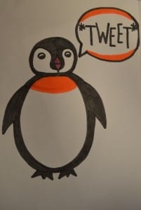 Penguin goes “Tweet.” / Destiny Kaus
