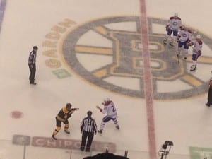 A classic Boston/Montreal throw down./Ryan Bodnarchuk