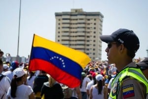 Demonstrators gather in Caracas 