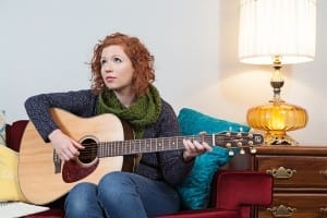 Former U of R student with an awesome guitar./ Kristin MacPherson